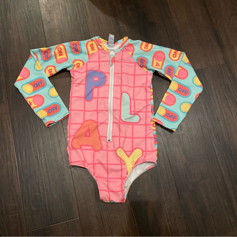 Panda Pool Long Sleeved Rashguard Size 8